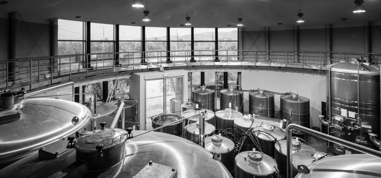 Wine cellar at Campo Alle Comete